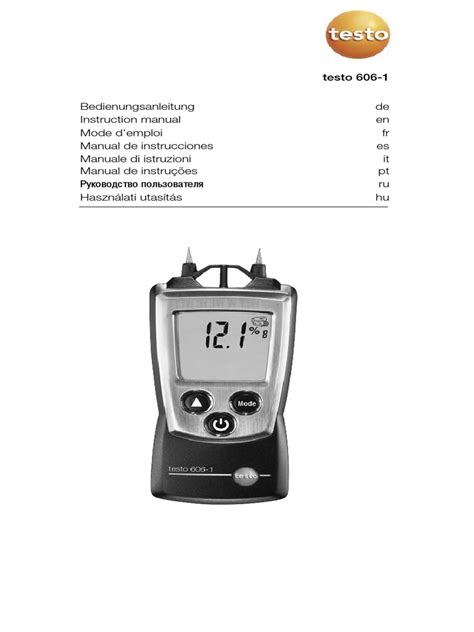 testo 606 1 manual